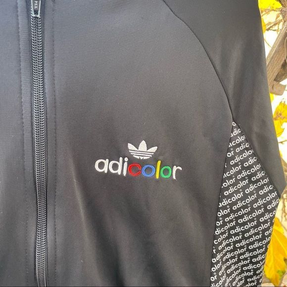 ADIDAS ORIGINALS BK5 Adi-Color Black Series DaVinci zip up track jacket. Size S - Picture 2 of 11